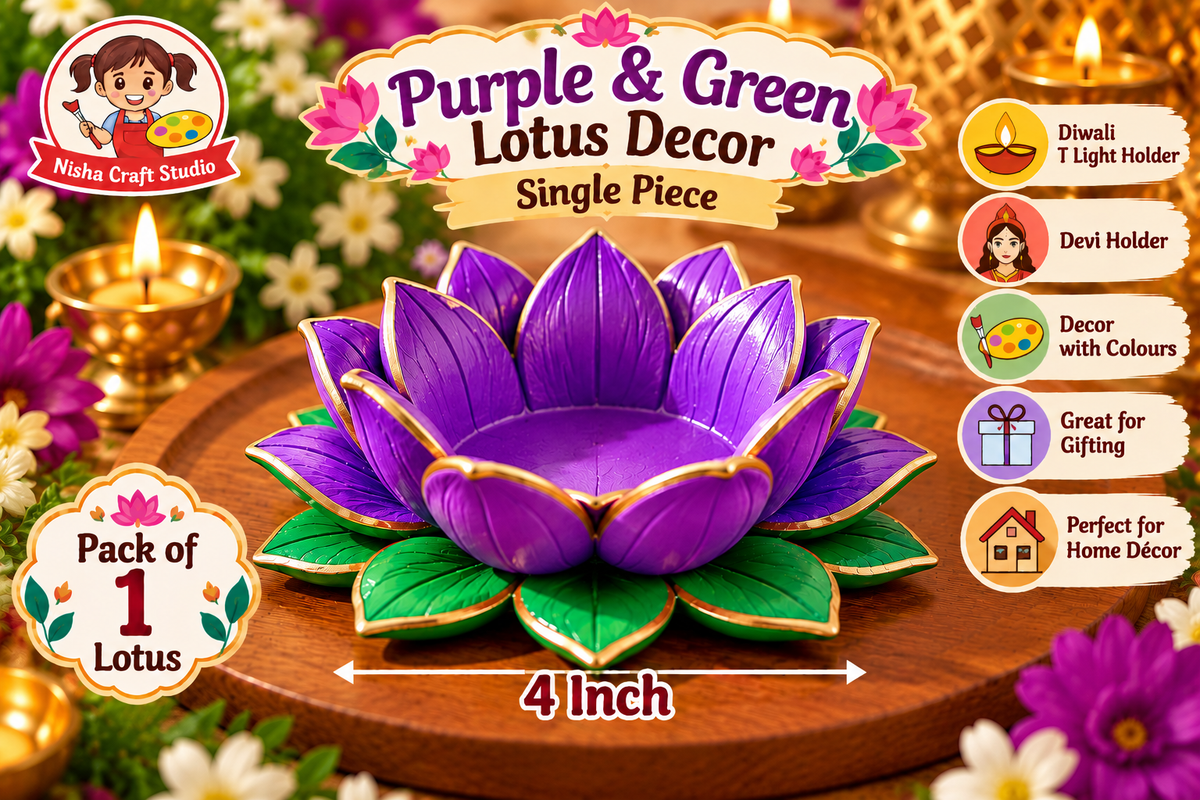 4 inch lotus with colour
