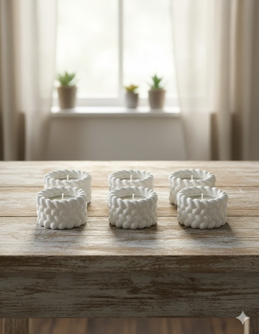 Weaving design candle holder 006