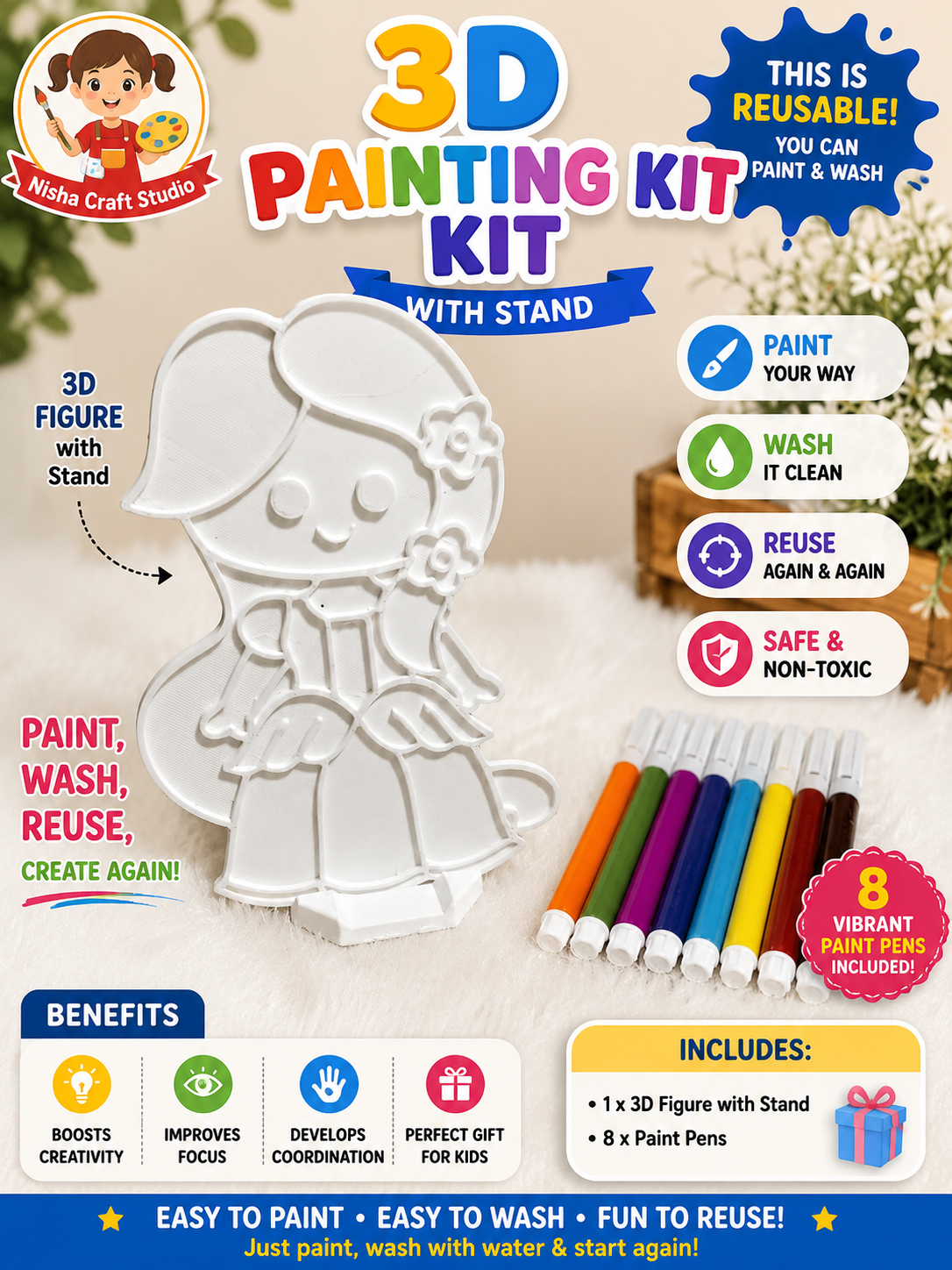 3d Doll painting