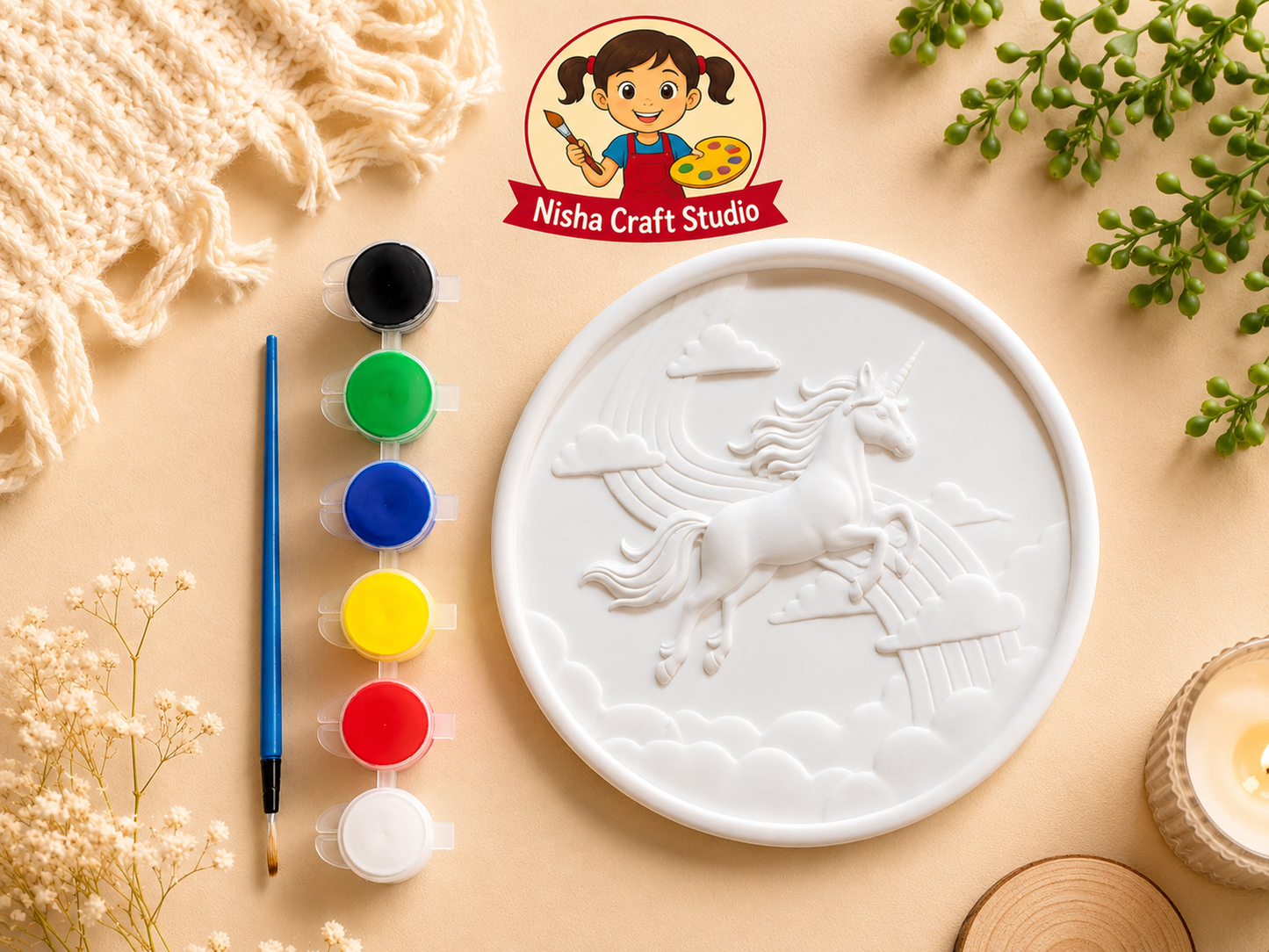 Unicorn frame painting kit