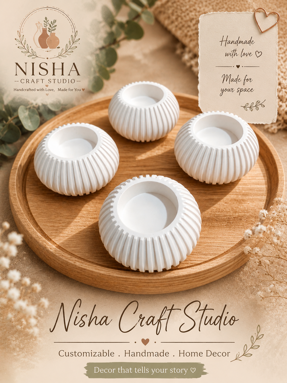 Candle holders round shape 4