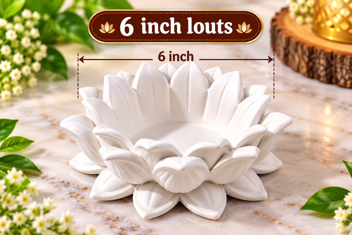 6 inch lotus without colour