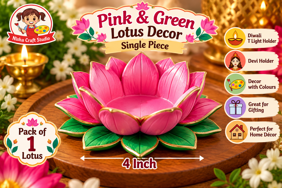 4 inch lotus with colour