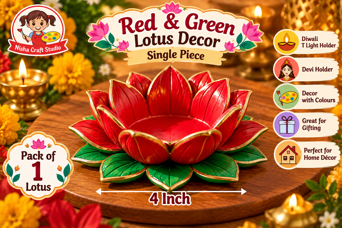 4 inch lotus with colour