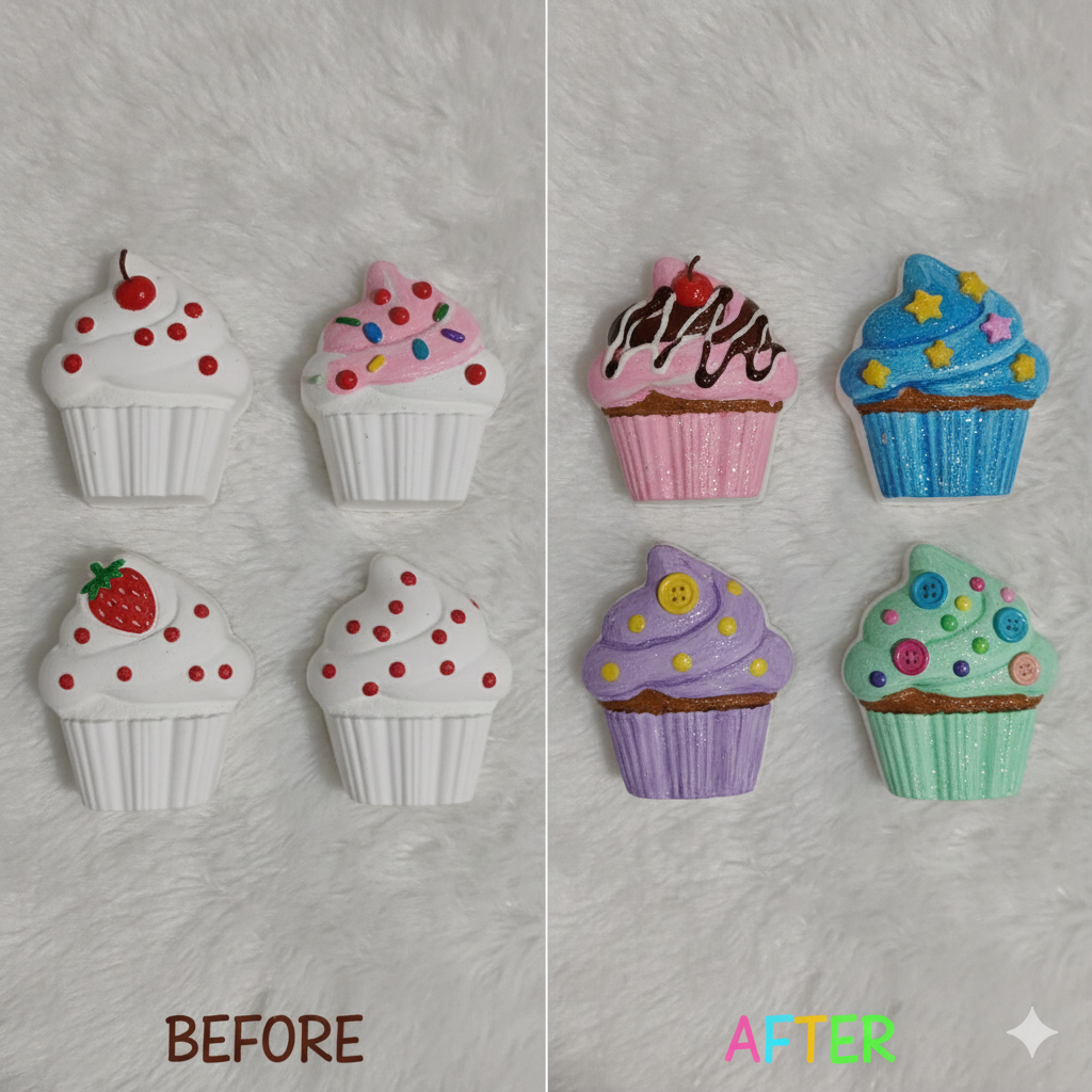 Cupcakes painting kit