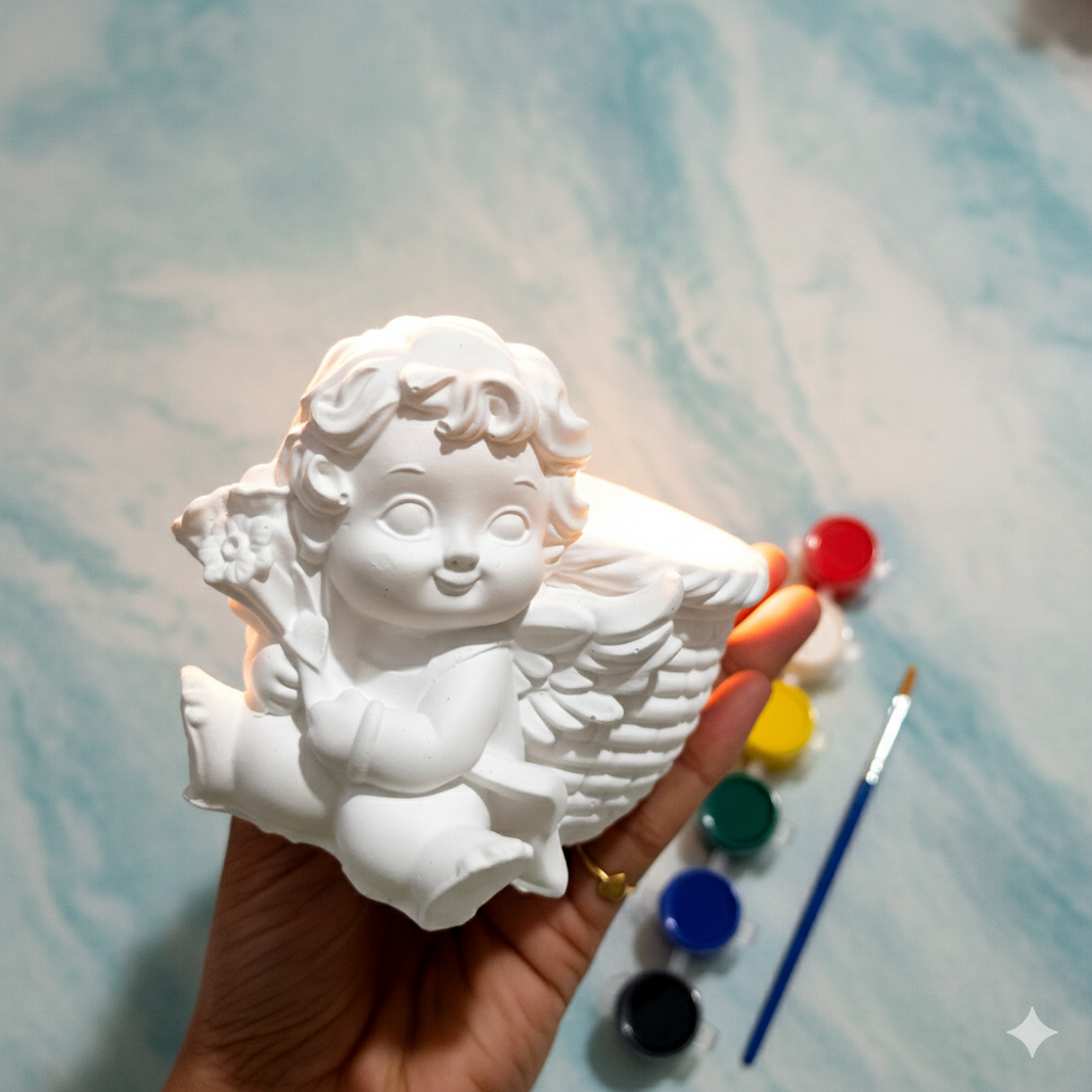 Engel pot painting