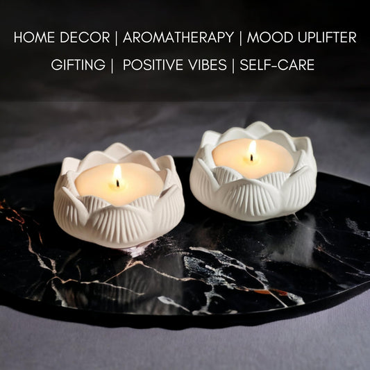 4 louts candle holders