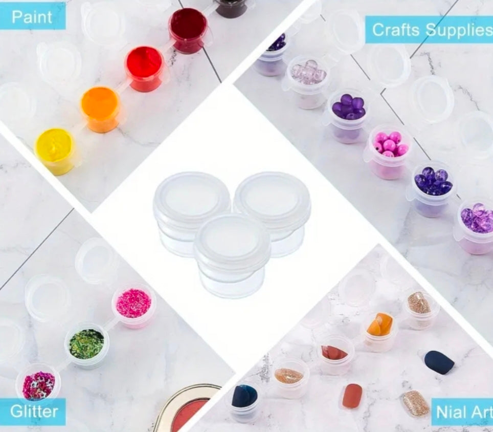 Empty Paint Pots, 3ml, 6 Strips