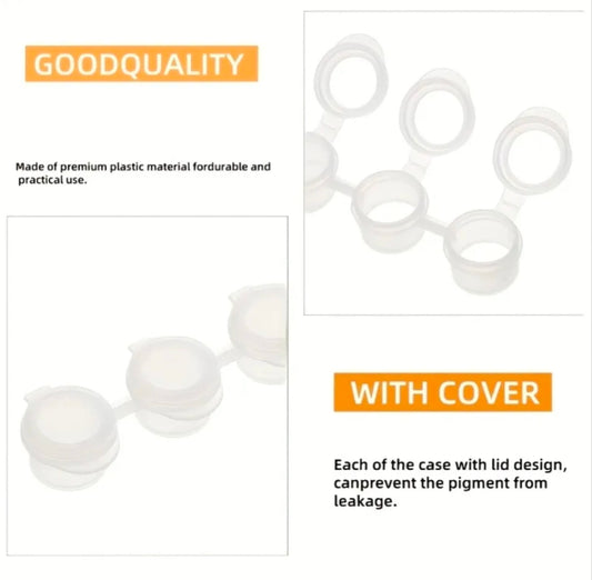 Empty Paint Pots, 3ml, 6 Strips
