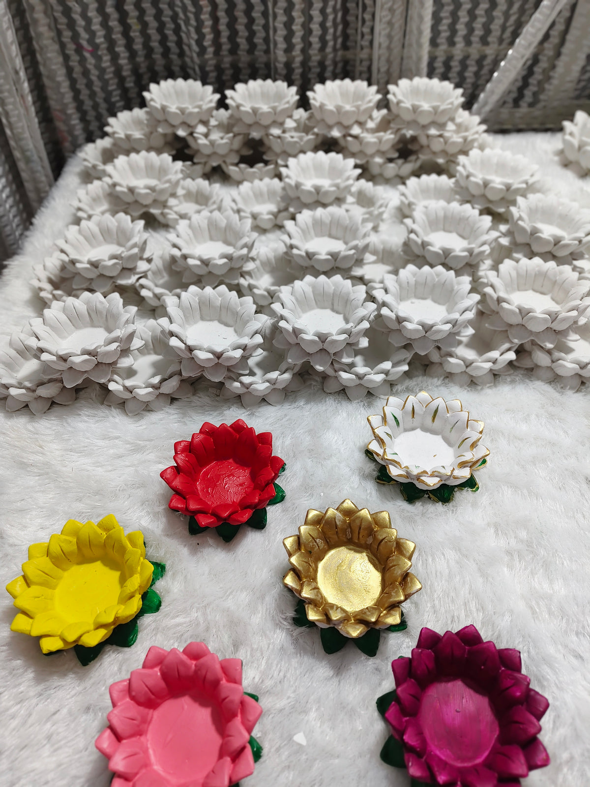 4 inch lotus with colour