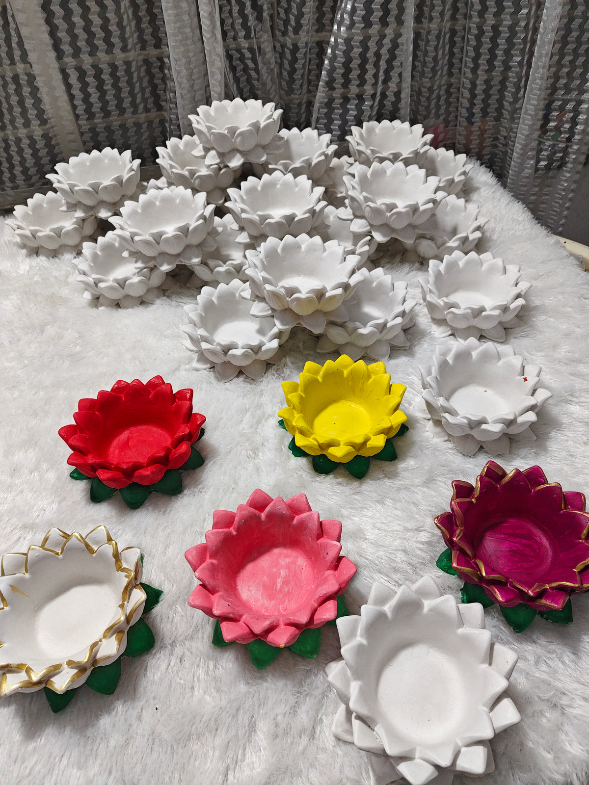 4 inch lotus with colour