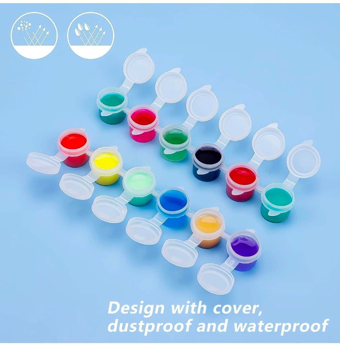 Empty Paint Pots, 3ml, 6 Strips