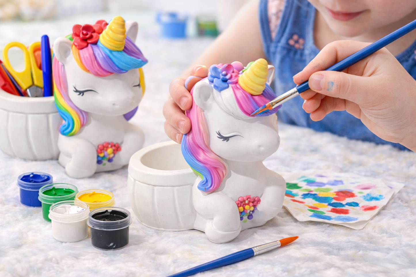 Unicorn small box storage painting