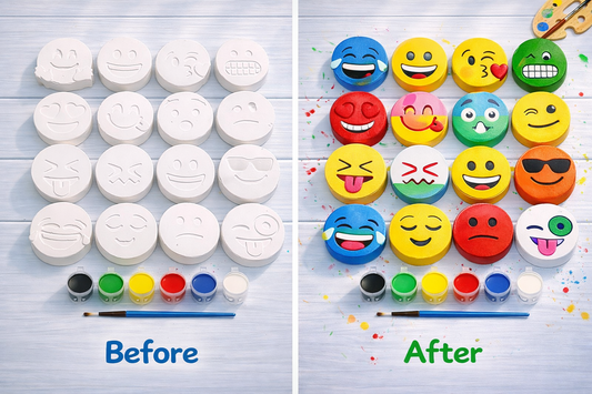 Emoji painting kit with magnet