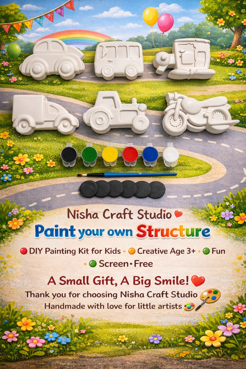 Transport theme painting kit