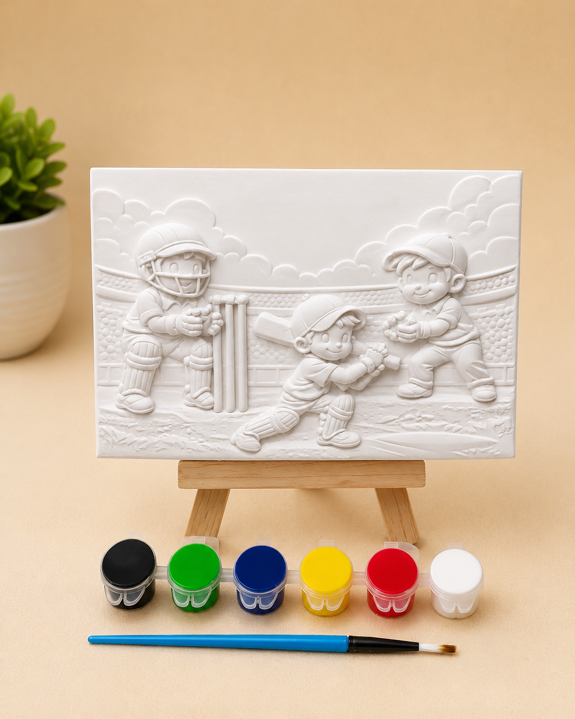 Cricket frame painting