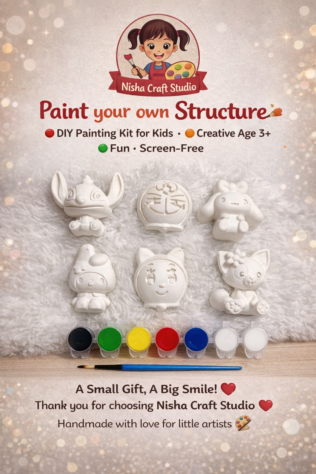 Mix cartoon character 2 painting kit