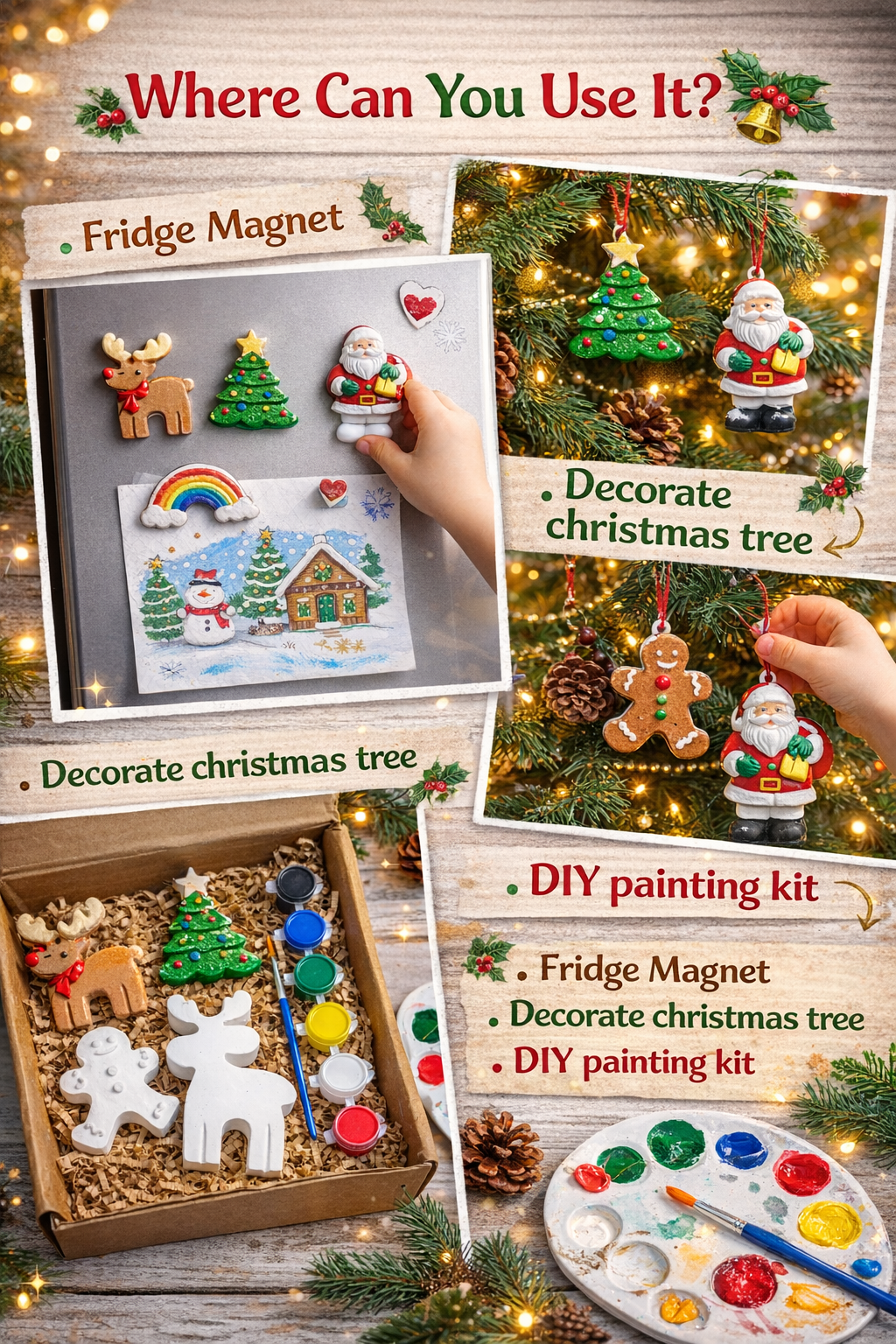 Christmas 4 set painting kit