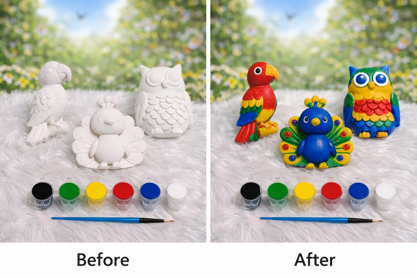 Birds painting kit
