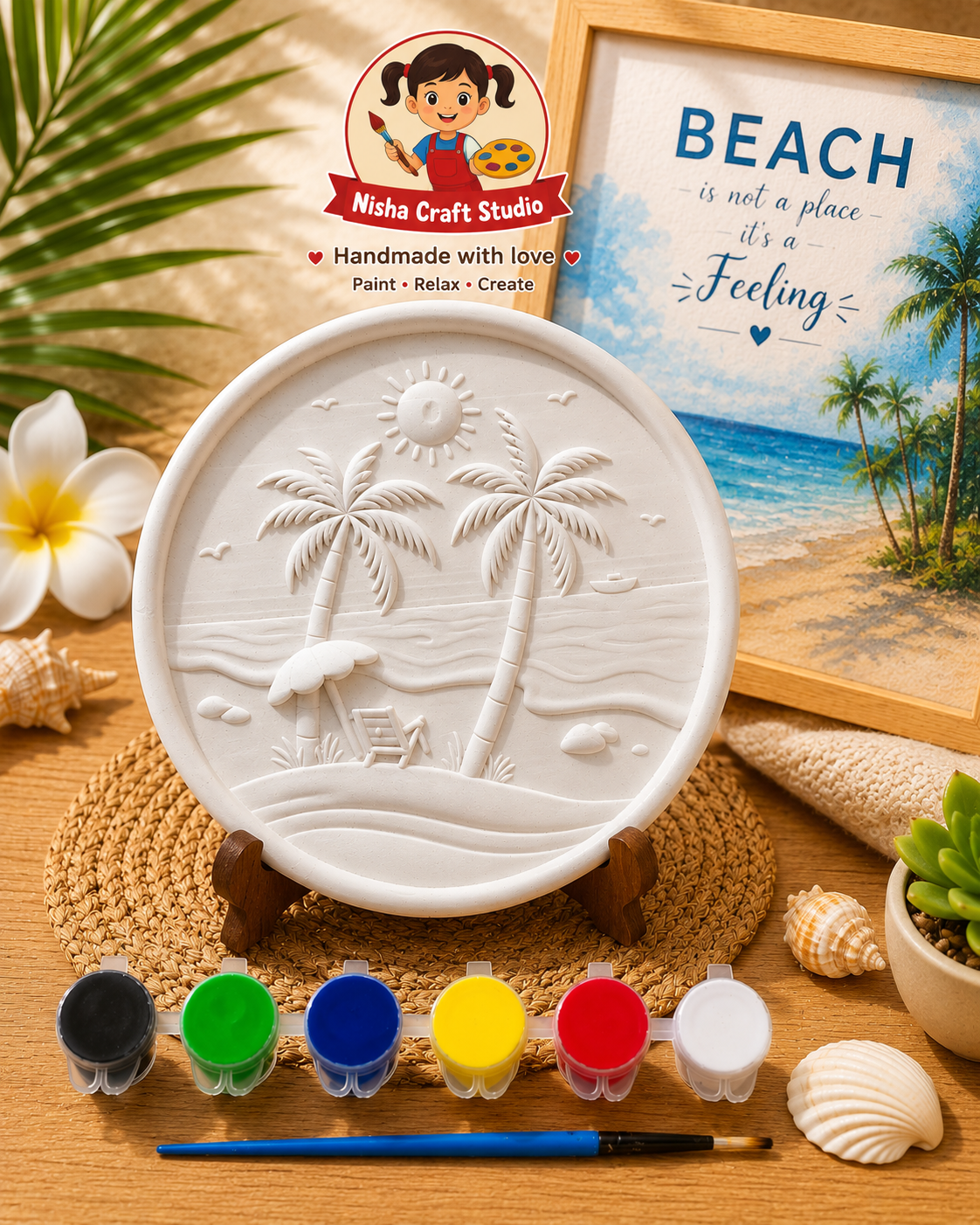 Beach theme painting kit