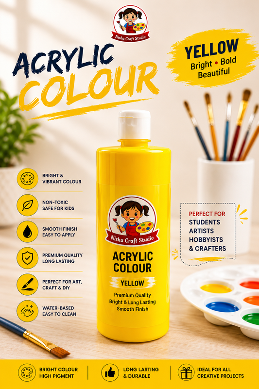 6 Acrylic colour each bottle 500ml