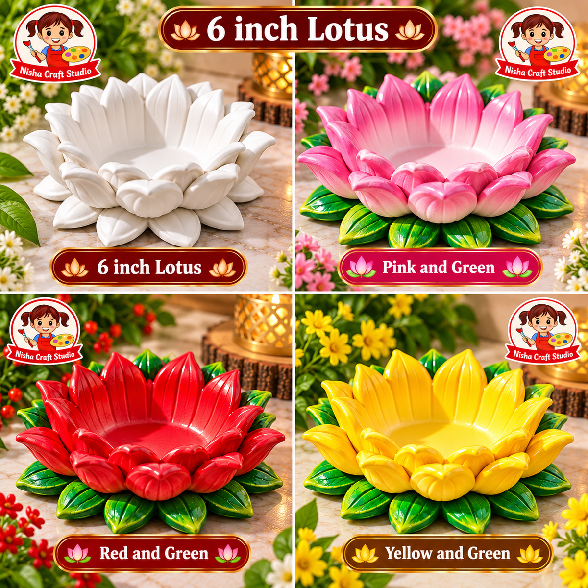 6 inch louts with colour