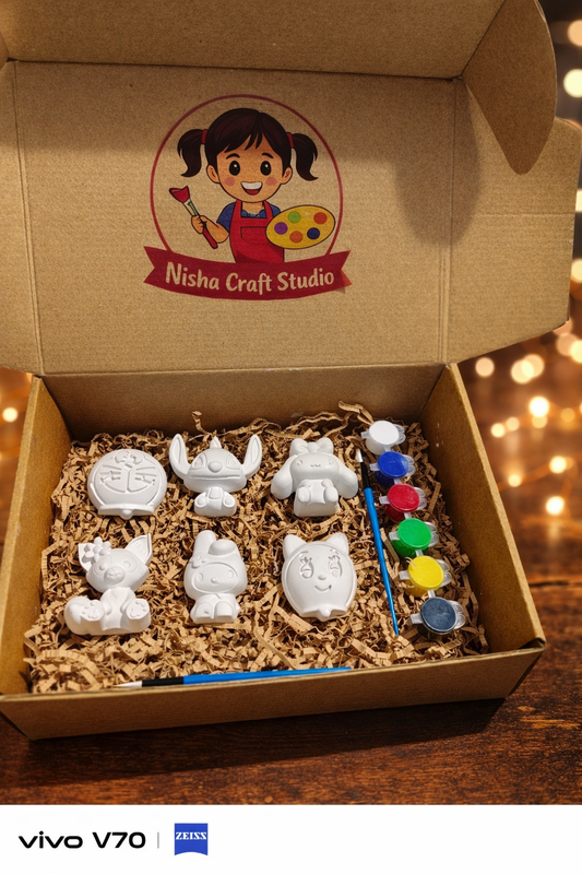 Mix cartoon character 2 painting kit with magnet