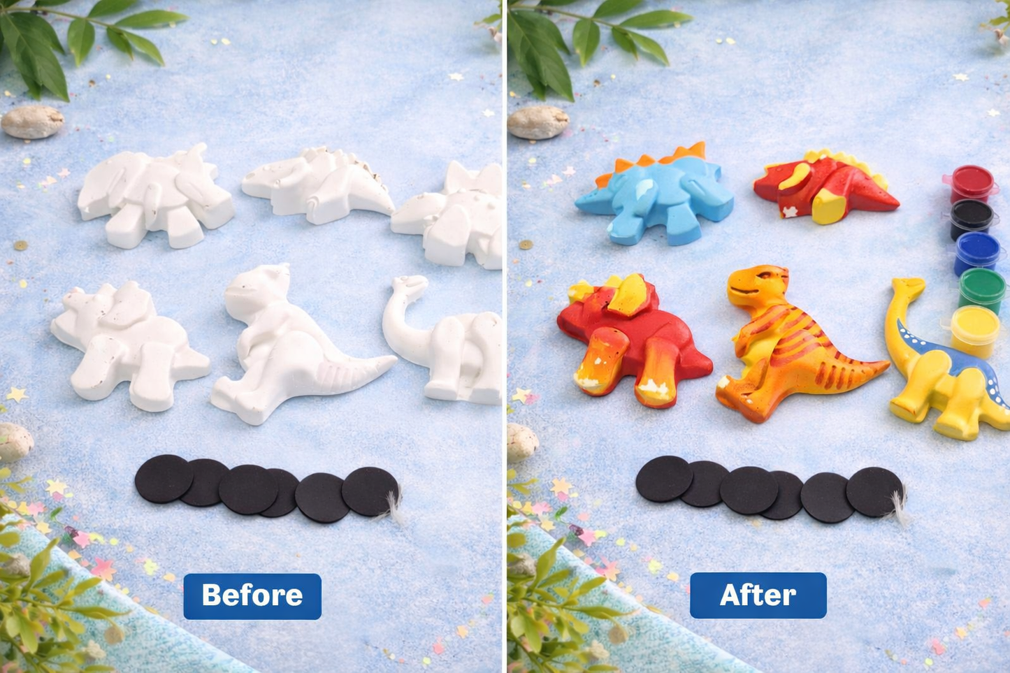 Dinosaur concrete painting kit