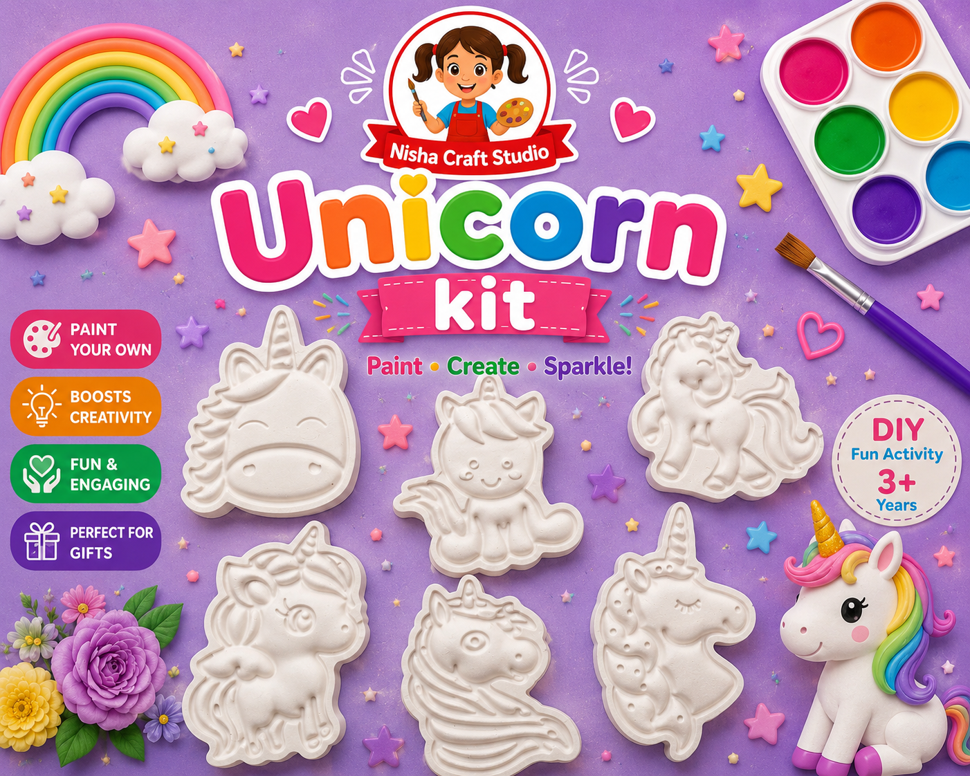 Unicorn DIY concrete kit