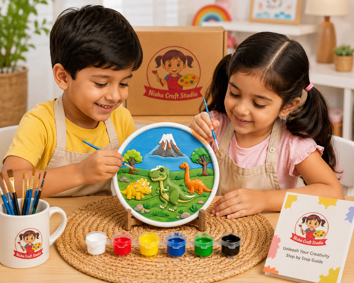 Dinosaur frame painting kit