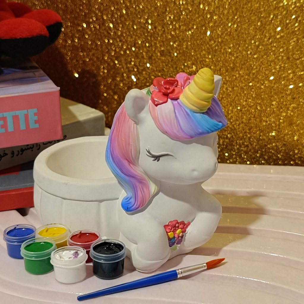 Unicorn small box storage painting