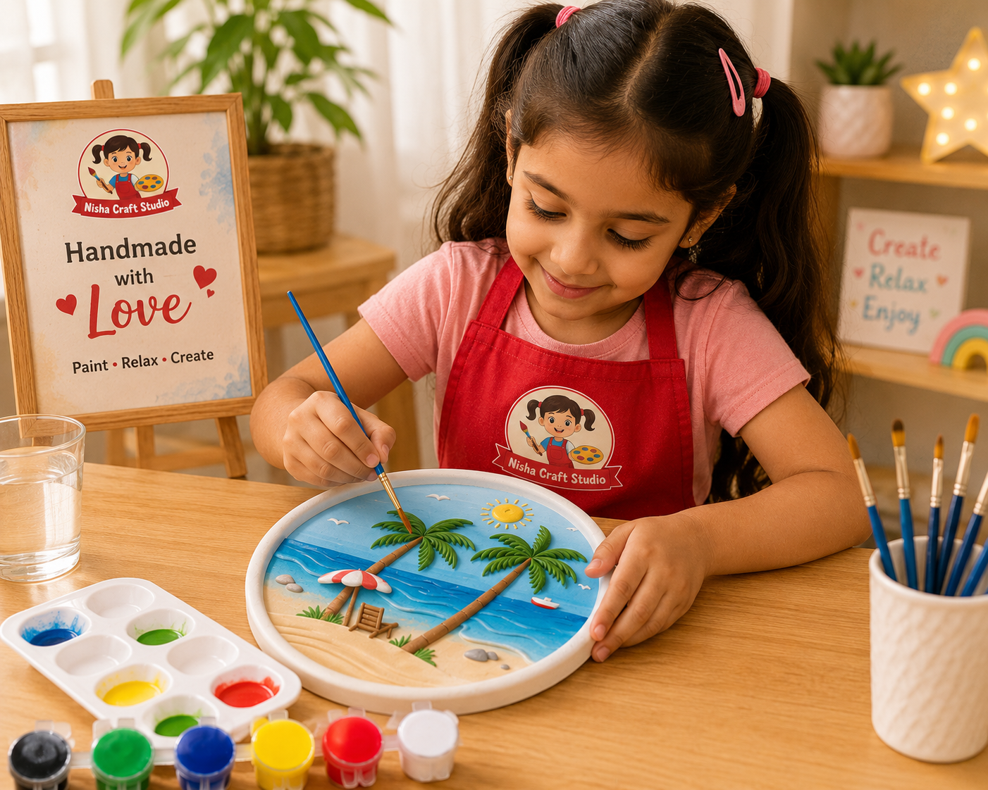 Beach theme painting kit