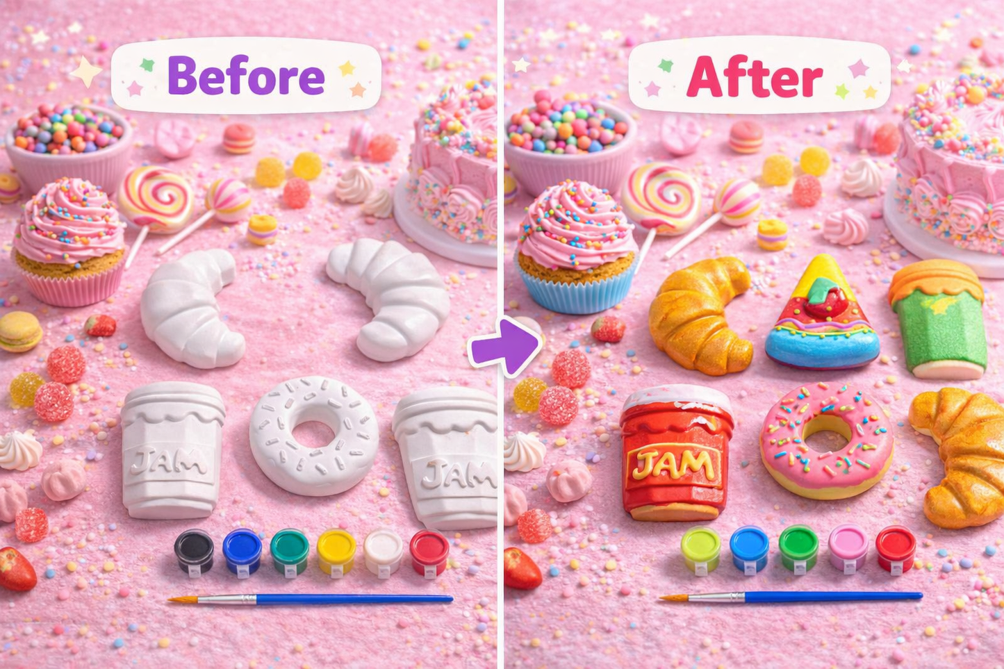 Desert food painting kit