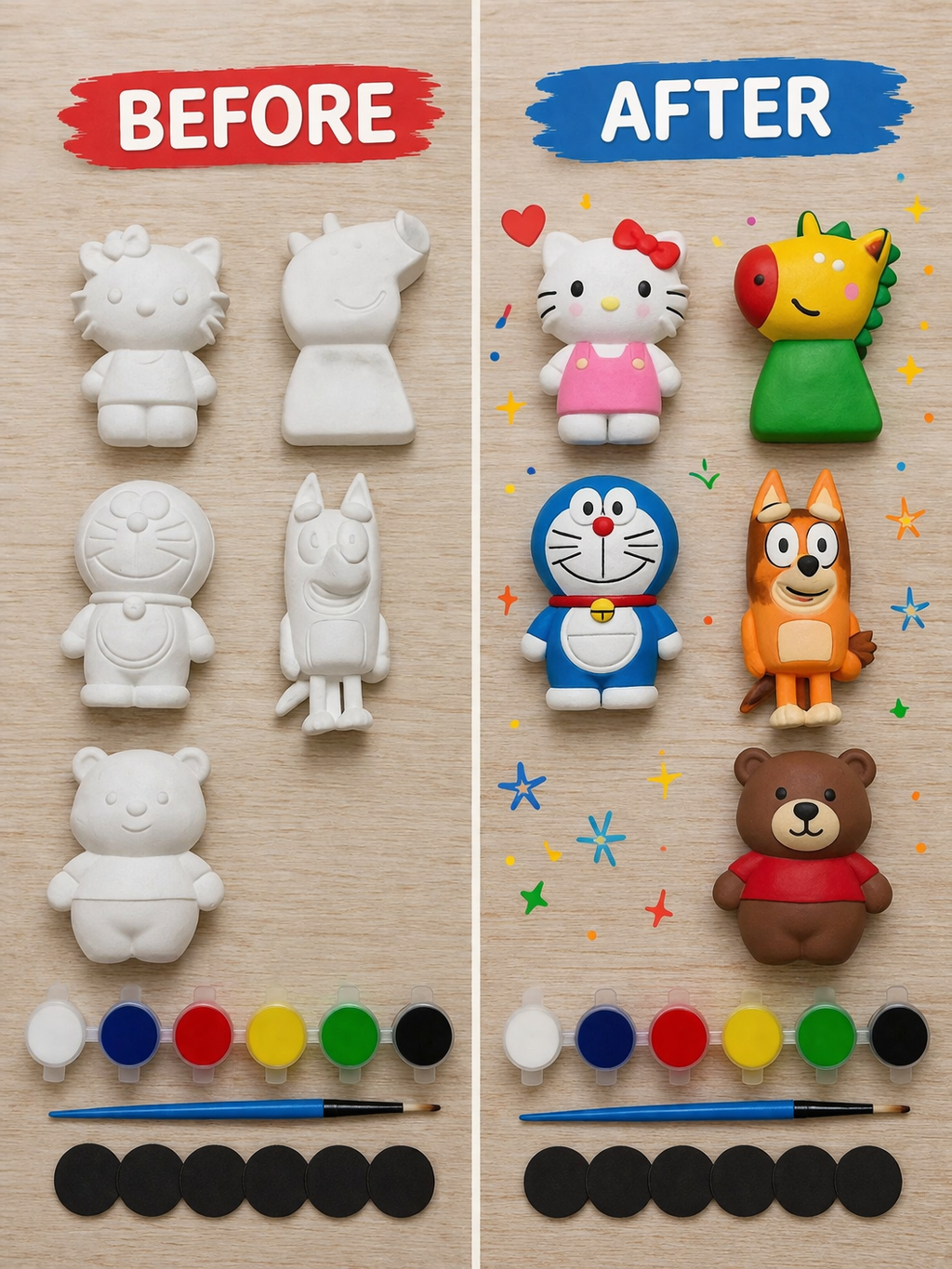 Mix cartoon character painting kit