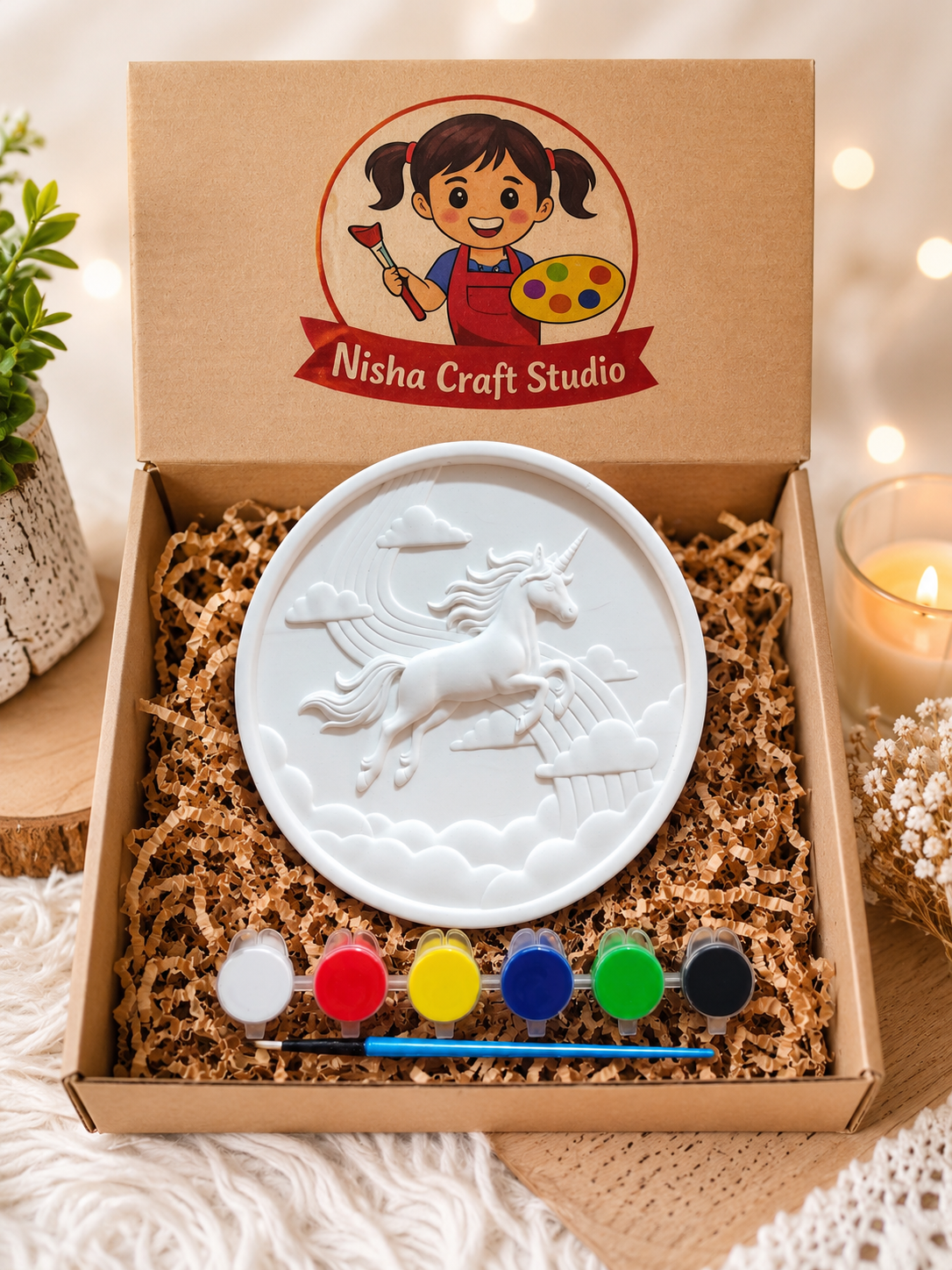Unicorn frame painting kit