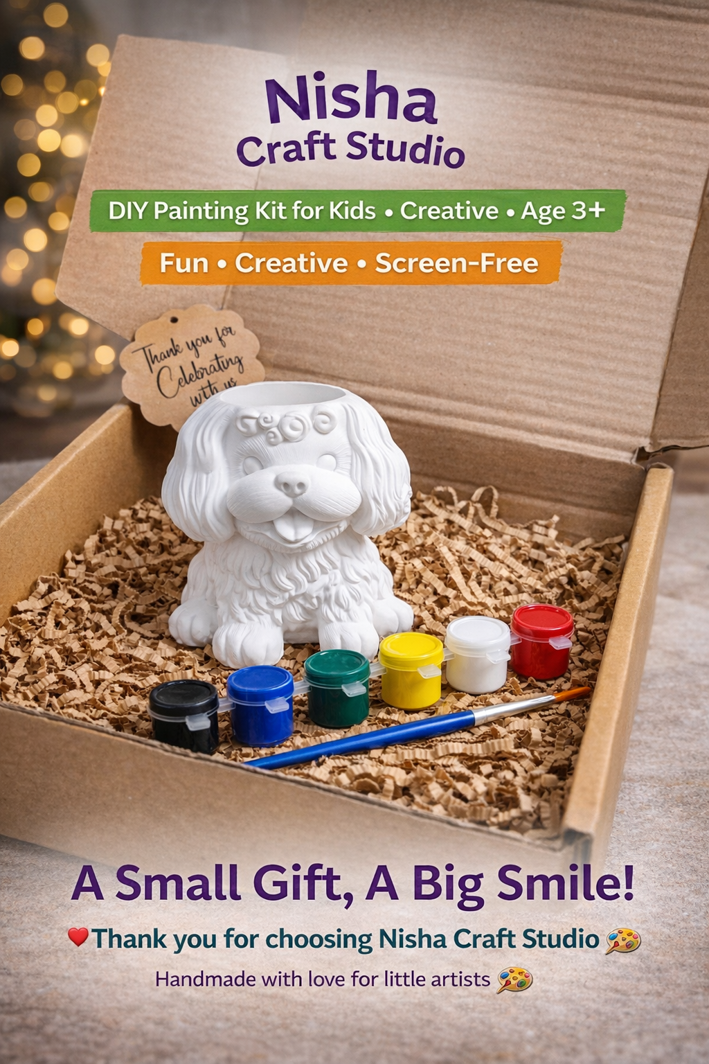 Dogi pen stand painting