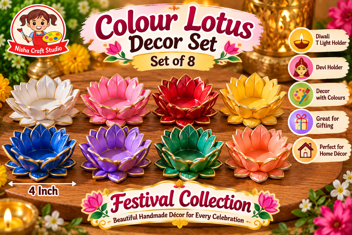 4 inch lotus with colour