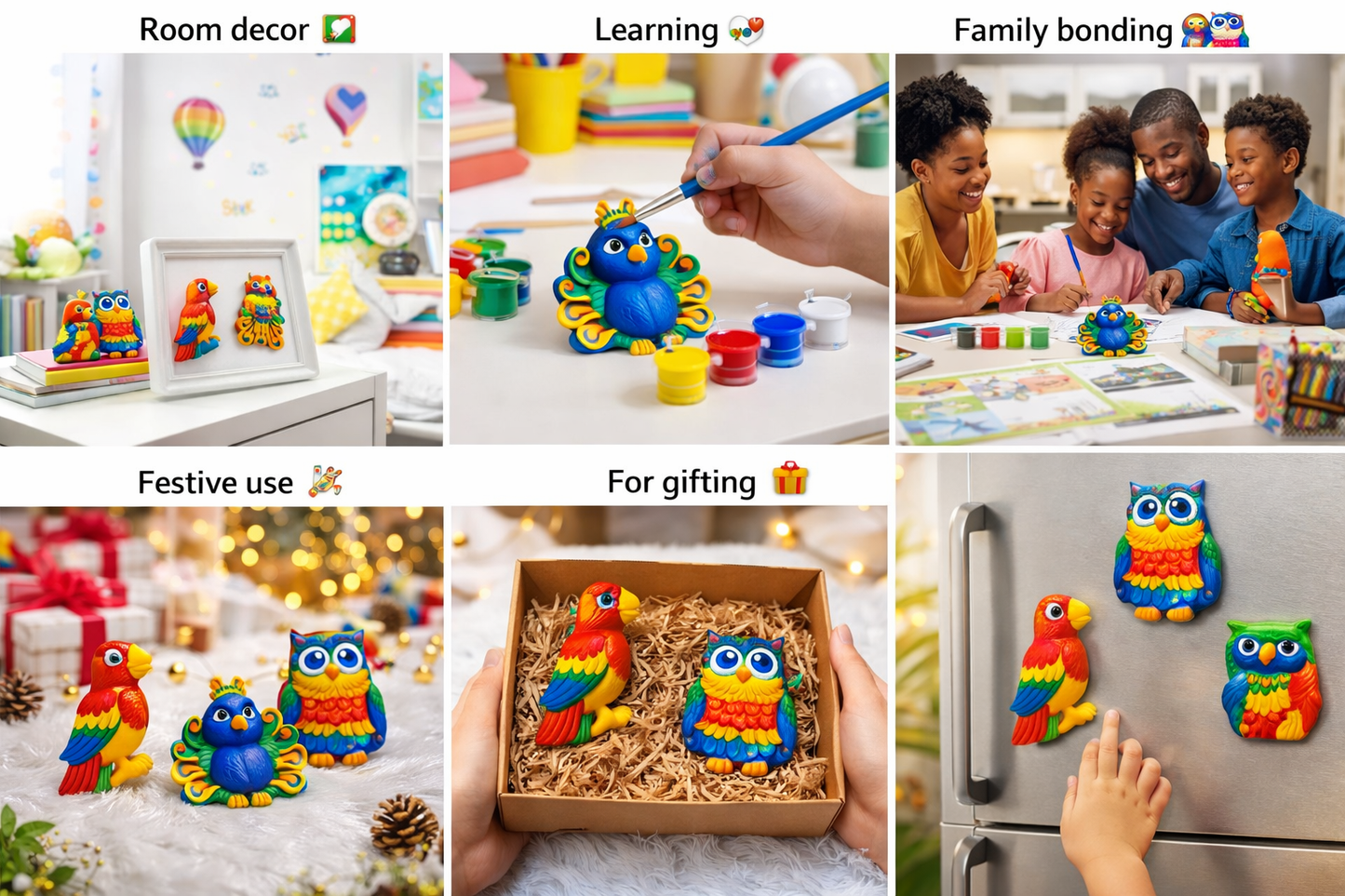 Birds painting kit