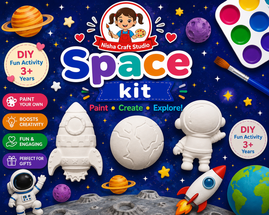 Pop space theme painting kit with magnet